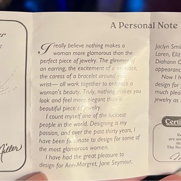 Nolan Miller Glamour Collection Silver sparkling Stud Earrings - Picture 2 of 2